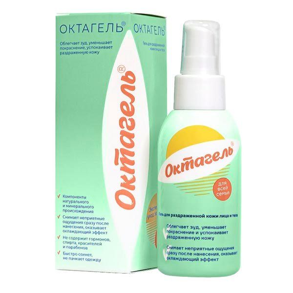 

Октагель гель для раздраженной кожи лица тела флакон 100мл № 1