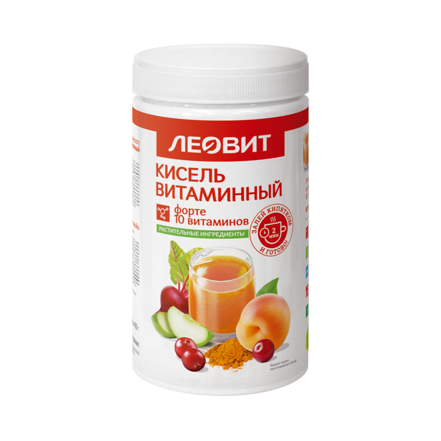 Леовит кисель диетич. витамин. форте 400г банка