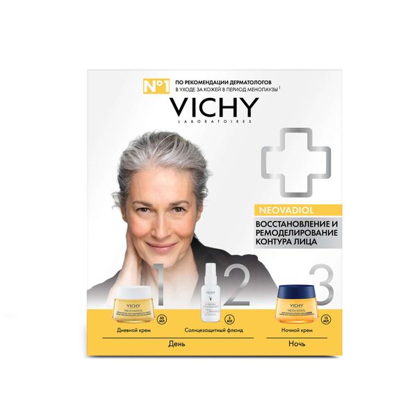 

Виши Неовадиол набор крем дневной 50мл+крем ночной 15мл+флюид UV-AGE DAILY SPF50+3мл