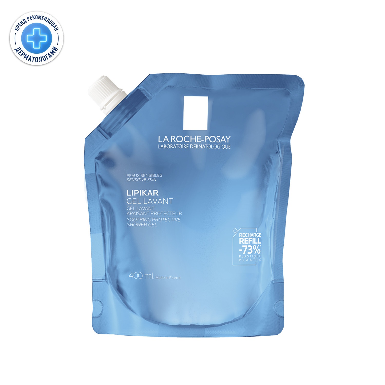Ля Рош-Позе Липикар гель очищающий успокаивающий для душа рефил 400мл 1720₽