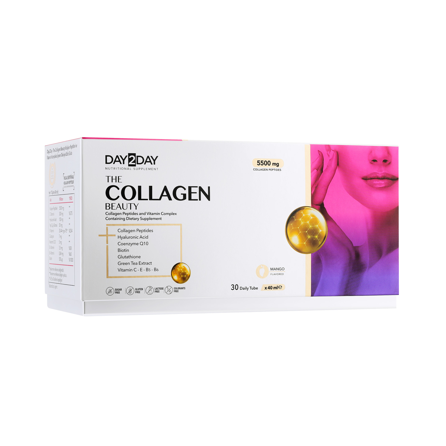 Орзакс Коллаген бьюти 5500мг со вкусом манго туба 40мл 30 11372₽