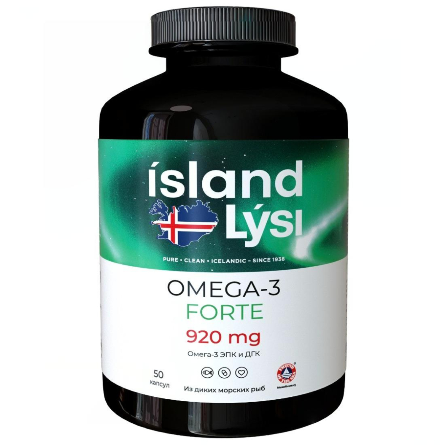 Лиси Омега-3 форте 920мг капс 50 3600₽