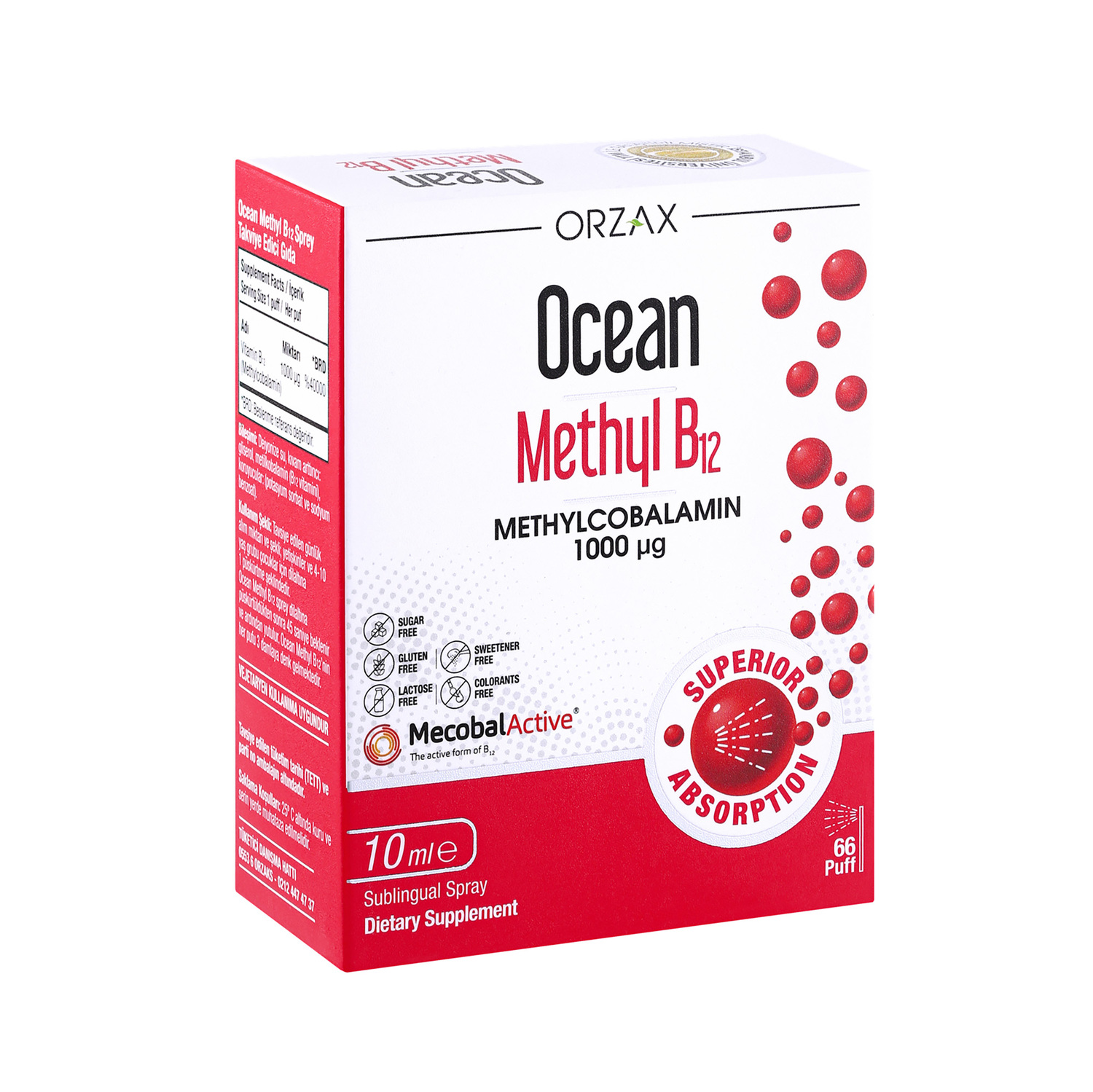 

Орзакс Оушен метилВ12 1000мкг спрей 10мл