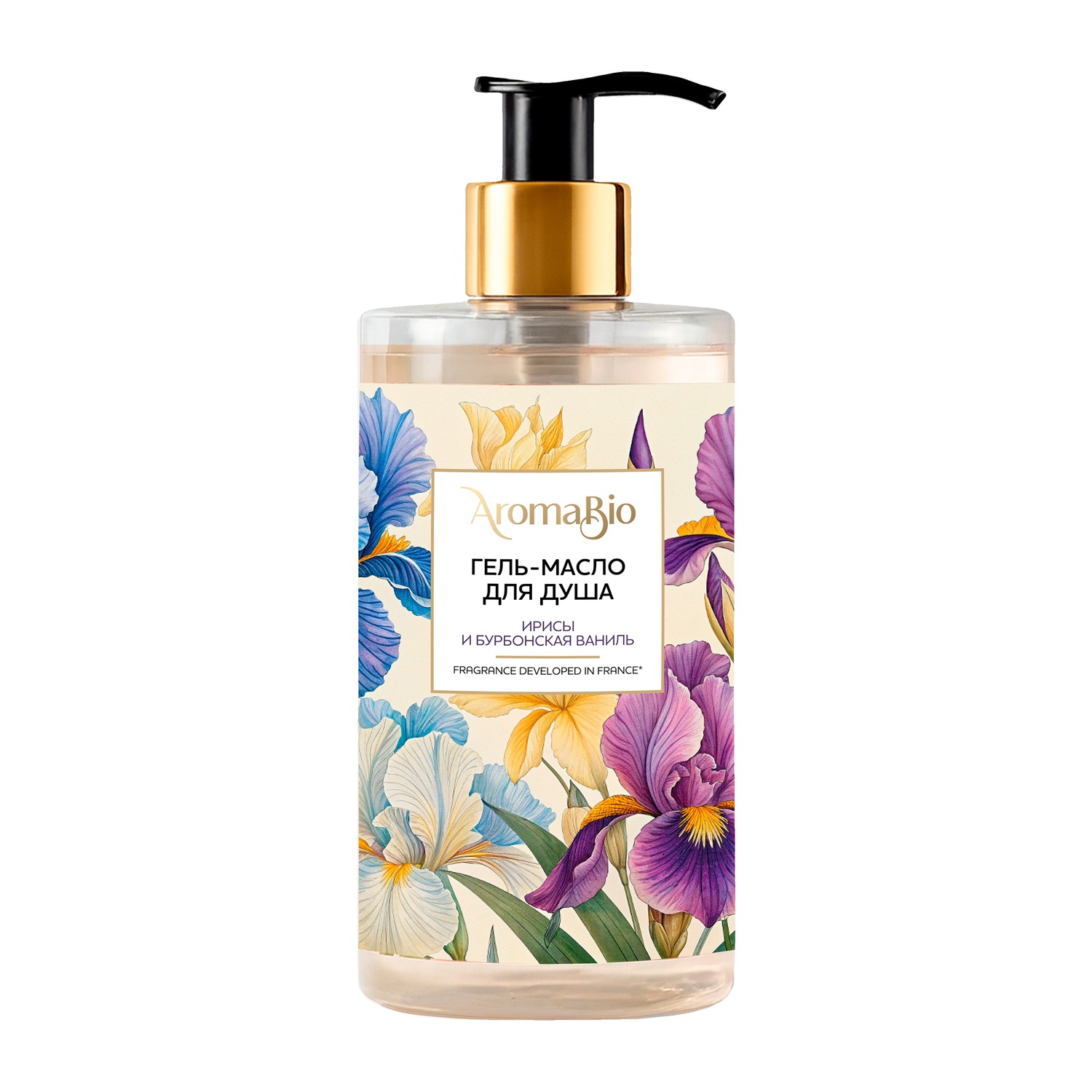 

АромаБио гель-масло для душа ирисы бурбонская ваниль 420мл