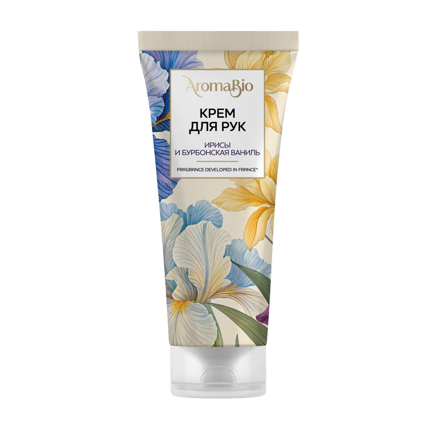 Аромабио крем для рук ирисы и бурбонская ваниль 75мл 285₽