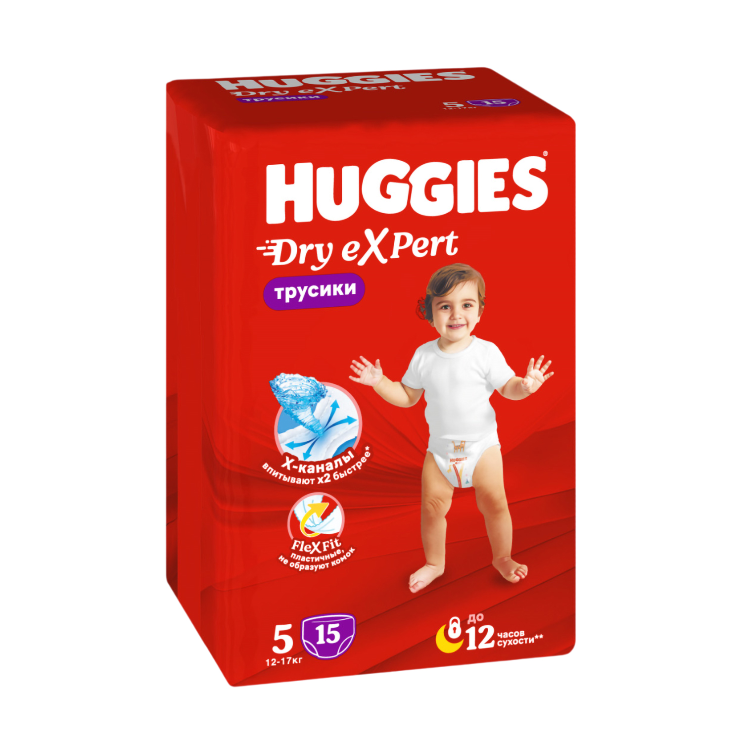 Хаггис трусики-подгузники Драй эксперт р-р 5 12-17кг 15 951₽