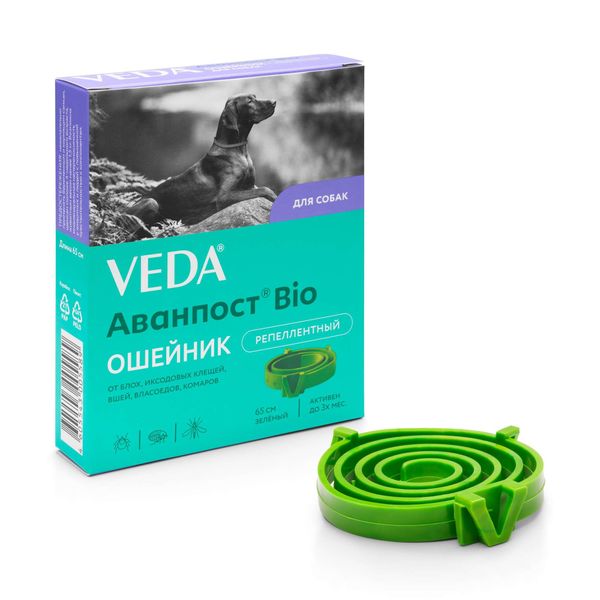 

Ошейник репеллентный для собак Аванпост Bio Veda 65см