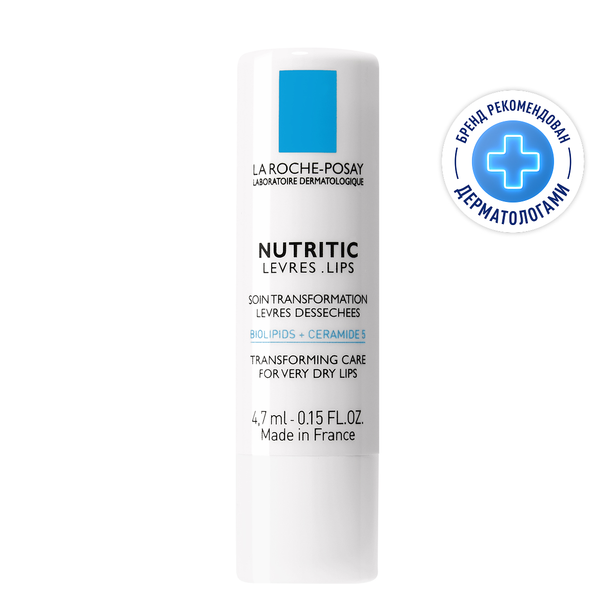 

Ля Рош-Позе Нутритик Питательный увлажняющий бальзам для губ, для глубокого восстановления кожи 4,7мл