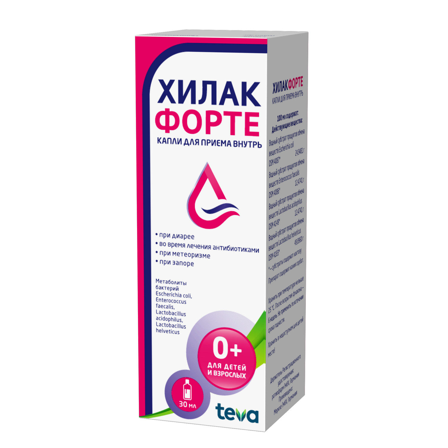 

Хилак форте капли 30мл