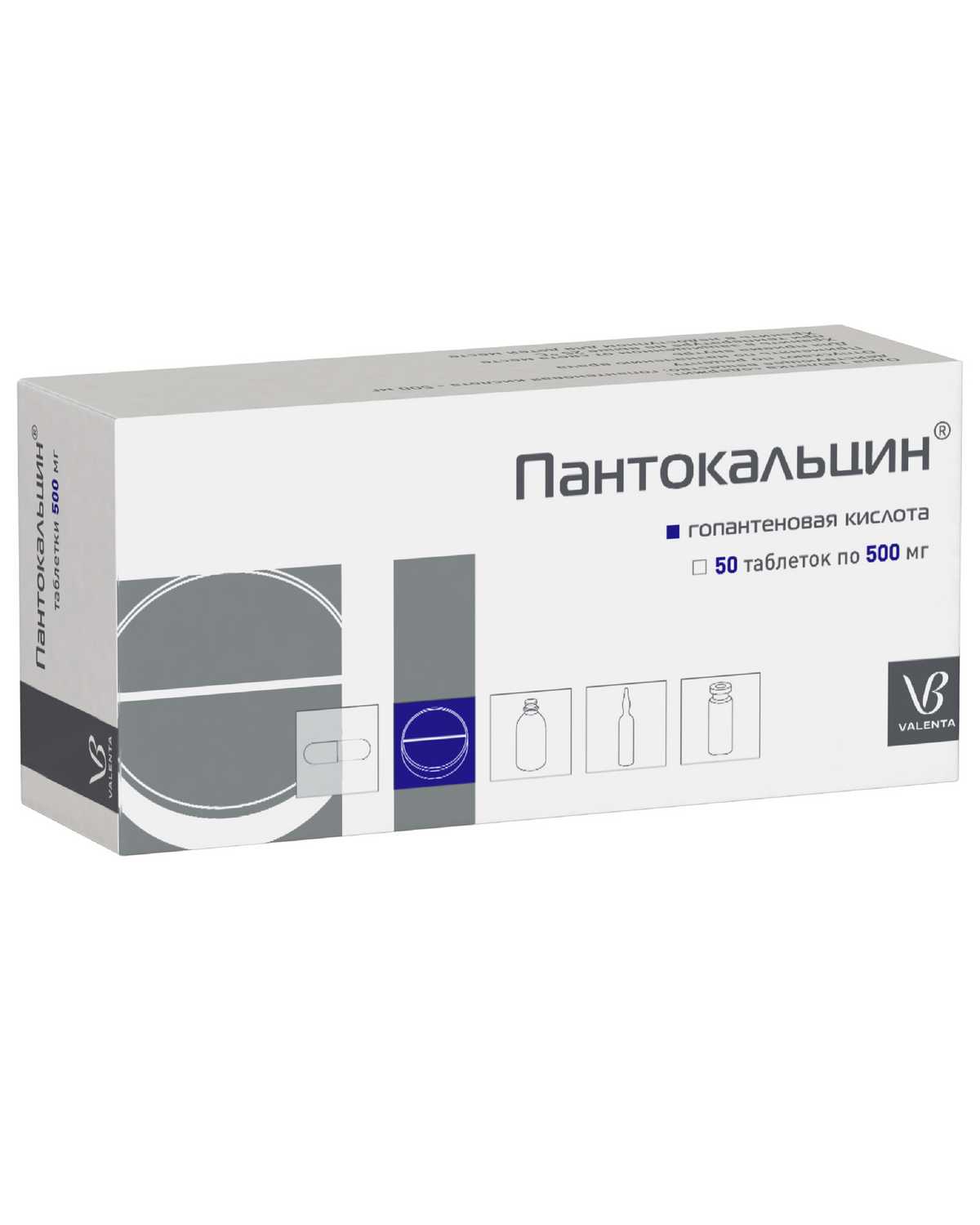 

Пантокальцин таб. 500мг №50