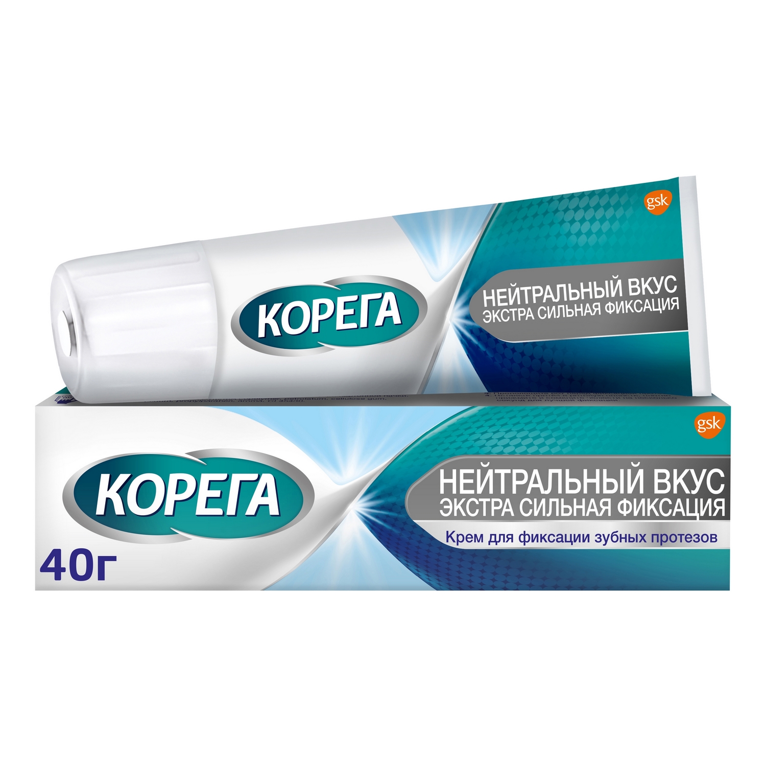 

Корега крем для фиксации зубн.протезов нейтральный вкус 40г