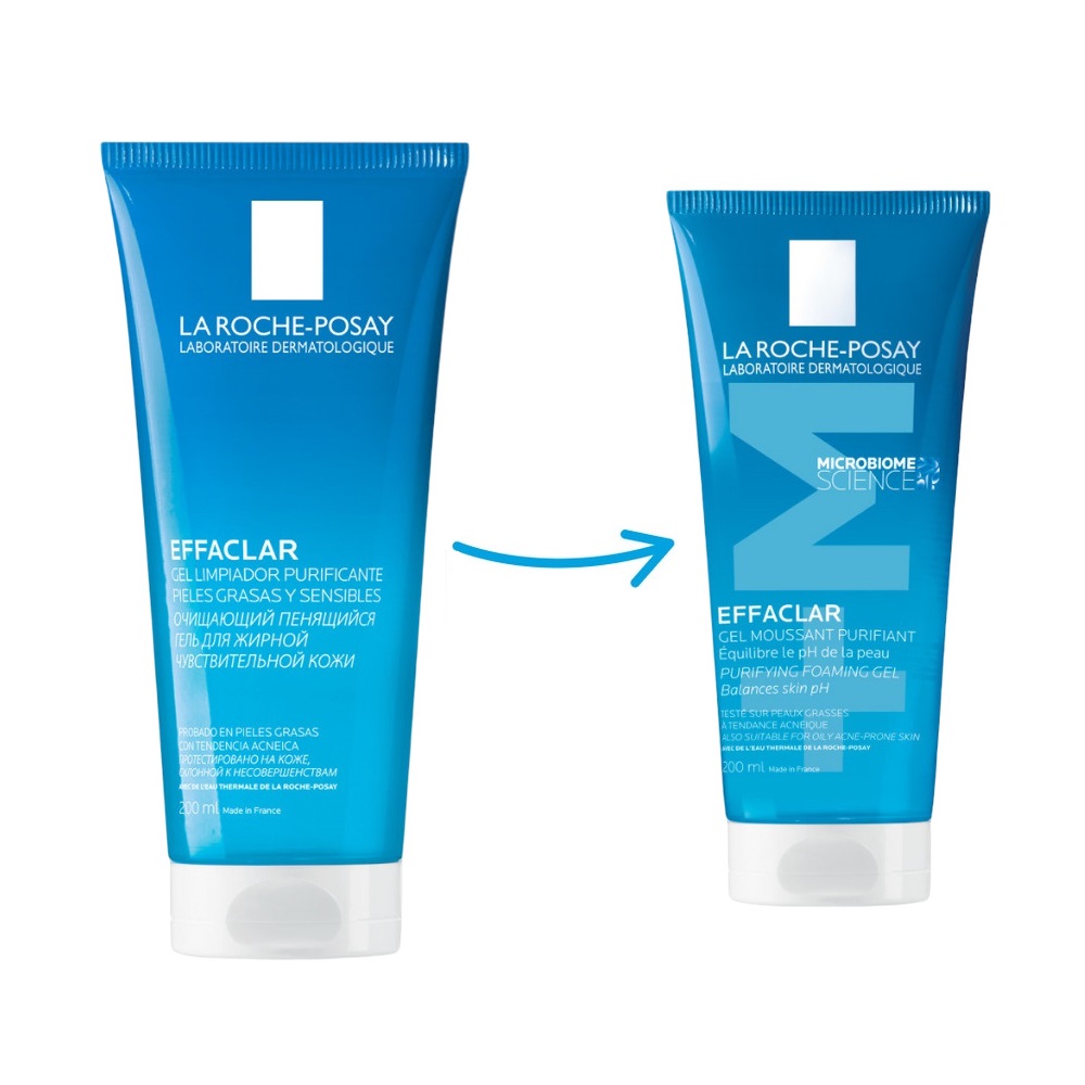 Ля Рош-Позе Эфаклар гель очищающий пенящийся для жирн. чувств.кожи 200мл 17215231
