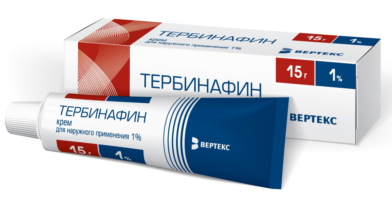 Тербинафин-Вертекс крем 1% 15г тербинафин таб 250мг 14