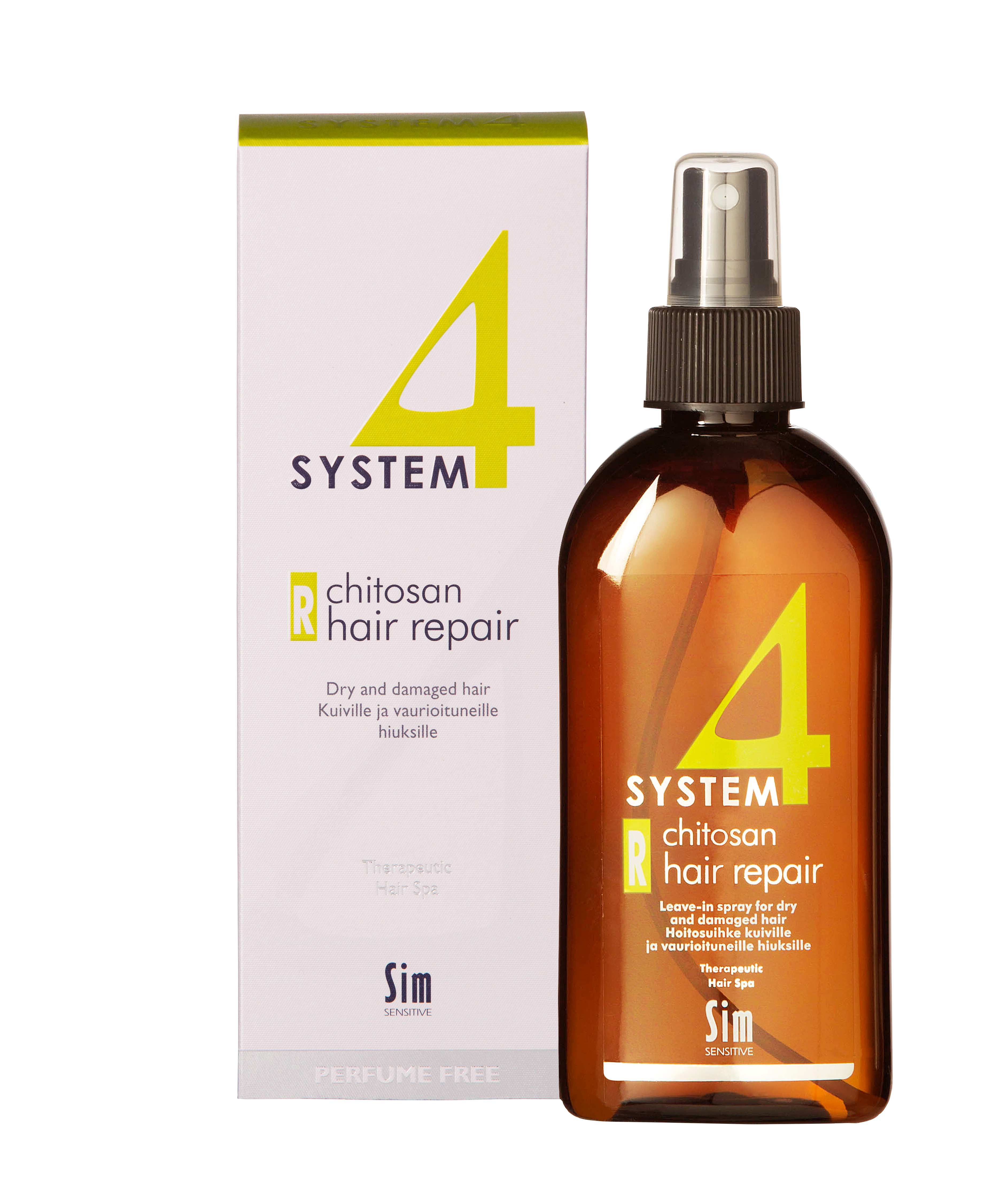 Система 4 спрей для волос R терапевтический восстановитель хитозан 200мл 5308