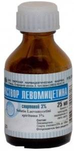 Левомицетин р-р спиртовой 3% 25мл