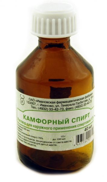 Камфорный спирт р-р д/наруж.прим. 2% 40мл