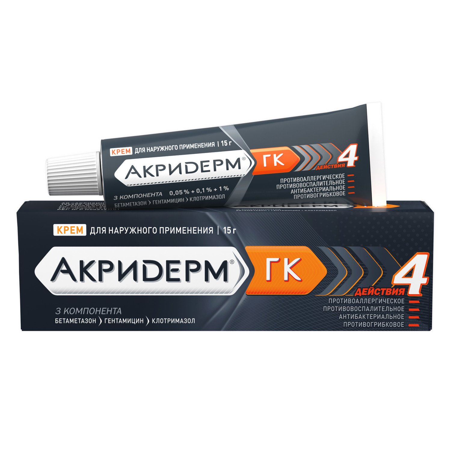 

Акридерм ГК крем 15г