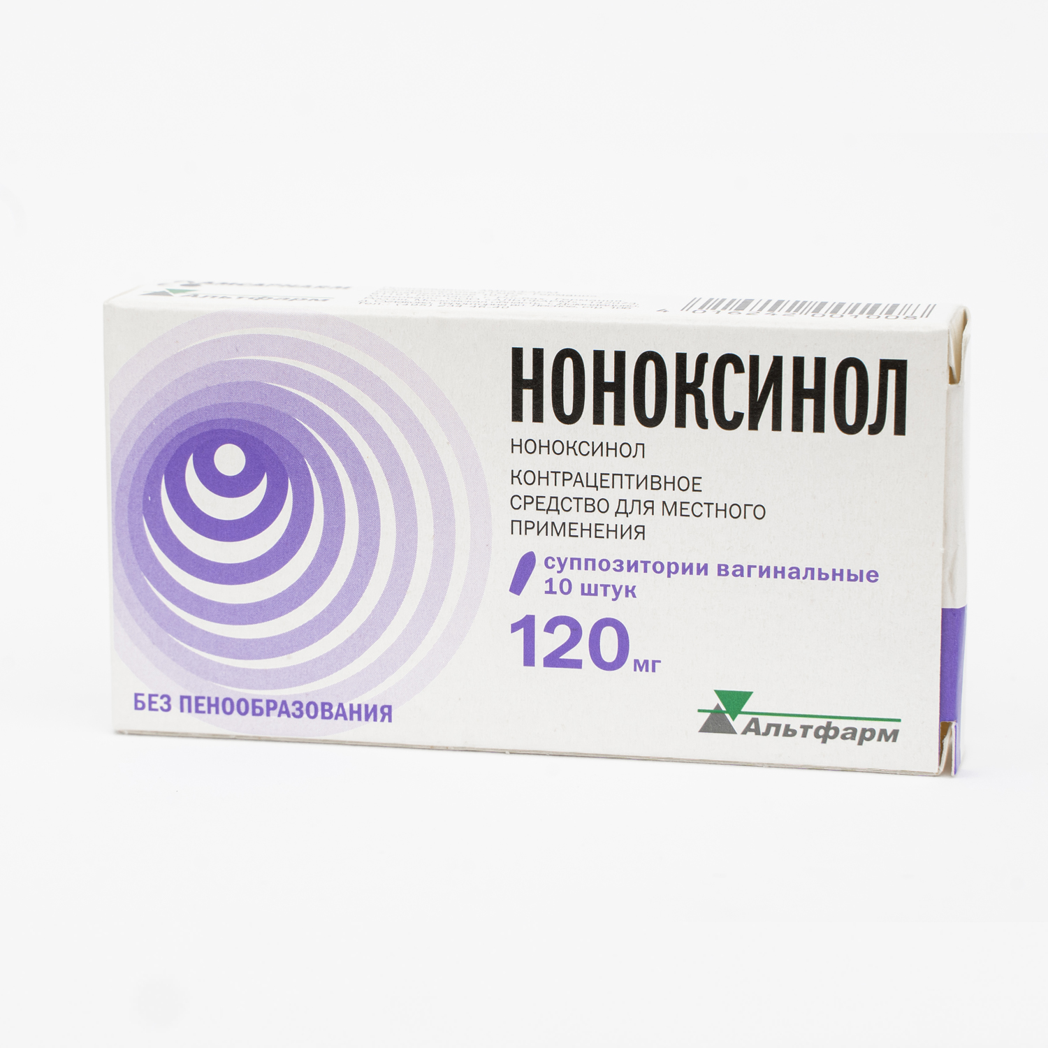 

Ноноксинол супп.ваг. 120мг №10
