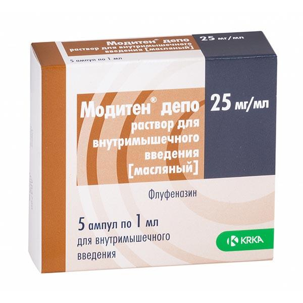

Модитен-депо р-р д/в/м введ. масляный 25мг/мл №5