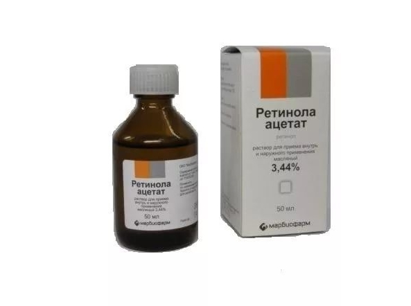 Ретинола ацетат р-р масл. 3,44% 50мл