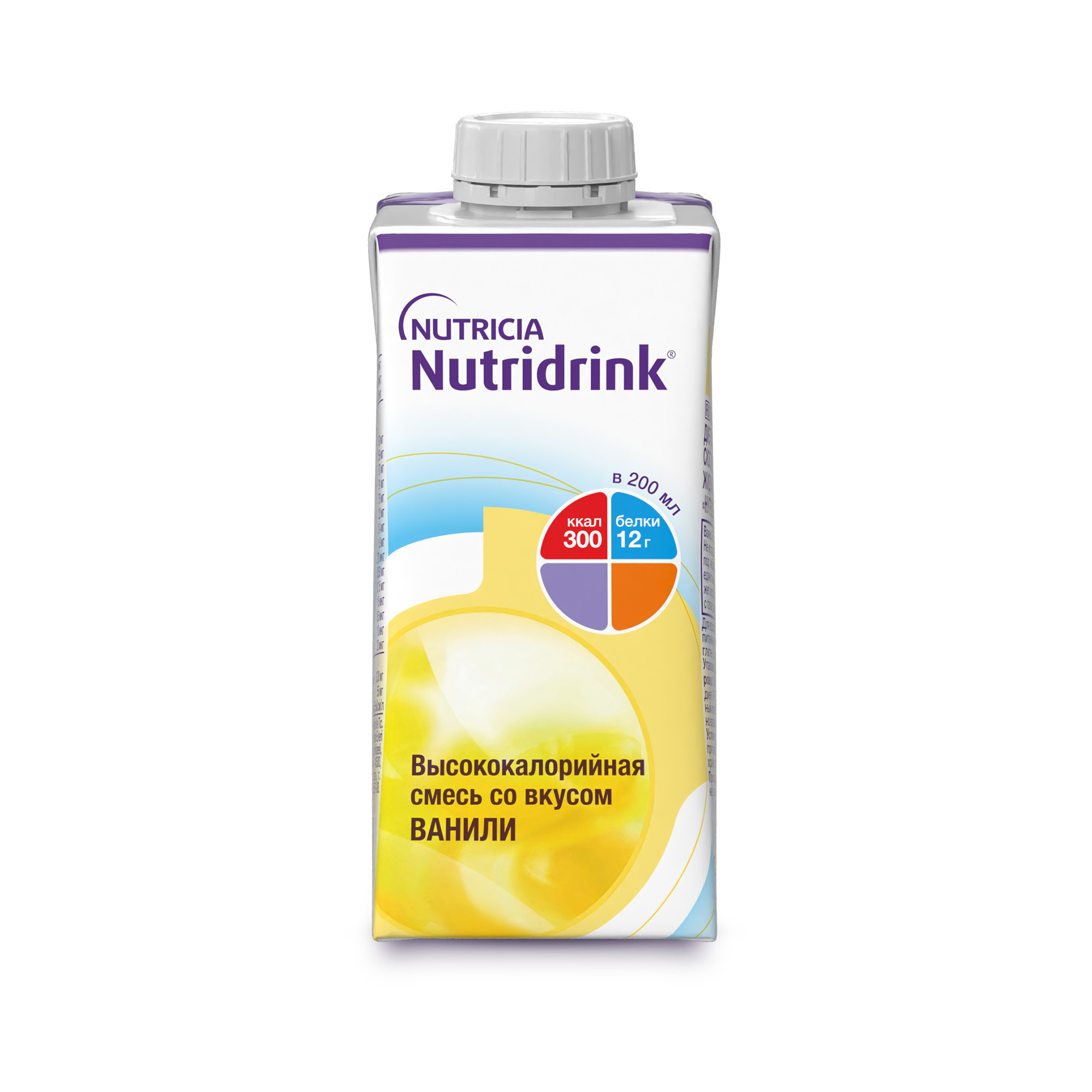Нутридринк смесь ваниль 200мл нутридринк компакт протеин смесь жидкая для энтерального питания банан 125 мл 4 шт