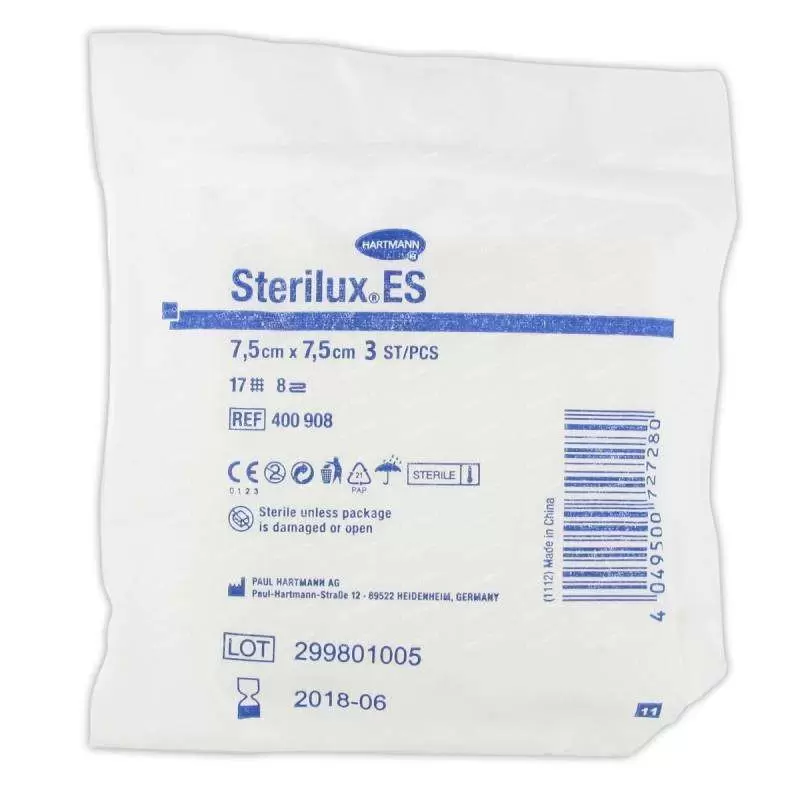Стерилюкс ЕС салфетки стерильные 7,5х7,5см №3 2320061