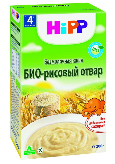 

Хипп каша Био отвар рисовый от 4мес. 200г
