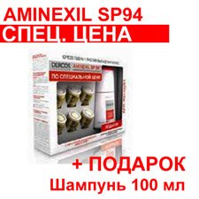 

Виши Деркос Аминексил набор SP94 средство против выпадения волос д/женщин 6млх6+шампунь Деркос тонизирующий 100мл VV906700