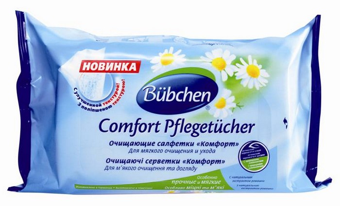 

Бюбхен салфетки влажные Комфорт №72