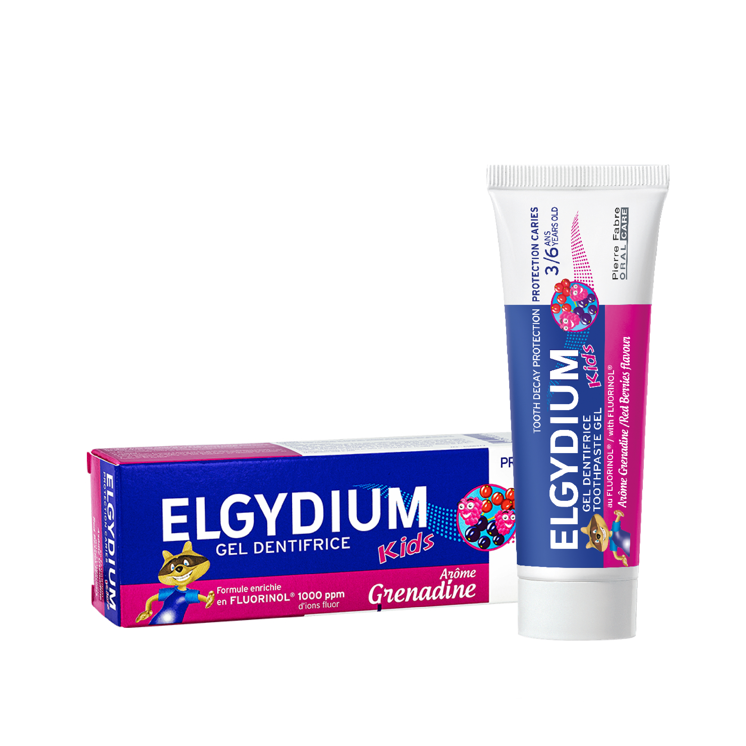 Купить Эльгидиум паста-гель зубная для детей с 3 до 6лет защита от кариеса 50мл, Пьер Фабр Медикамент Продакшн