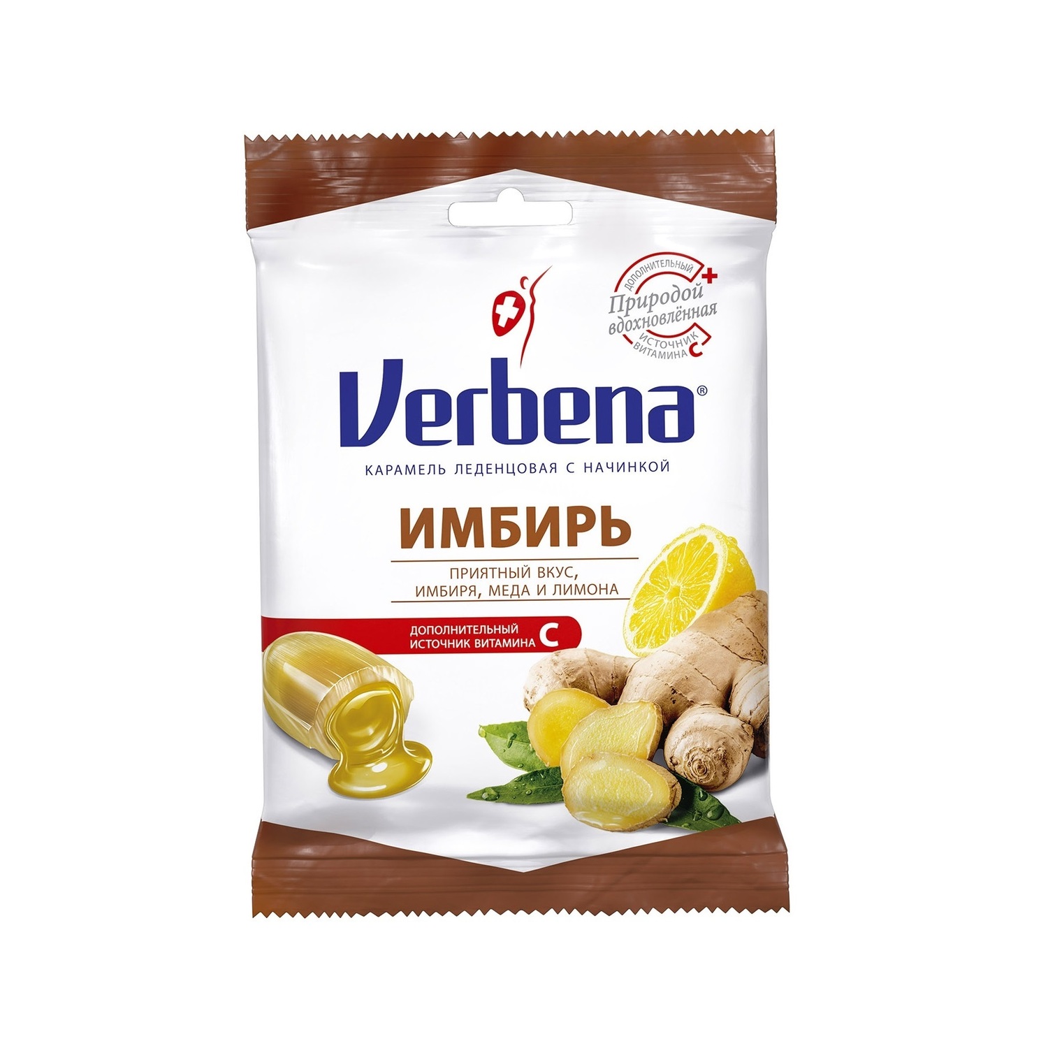 

Вербена имбирь карамель леденц с начинкой 60,0