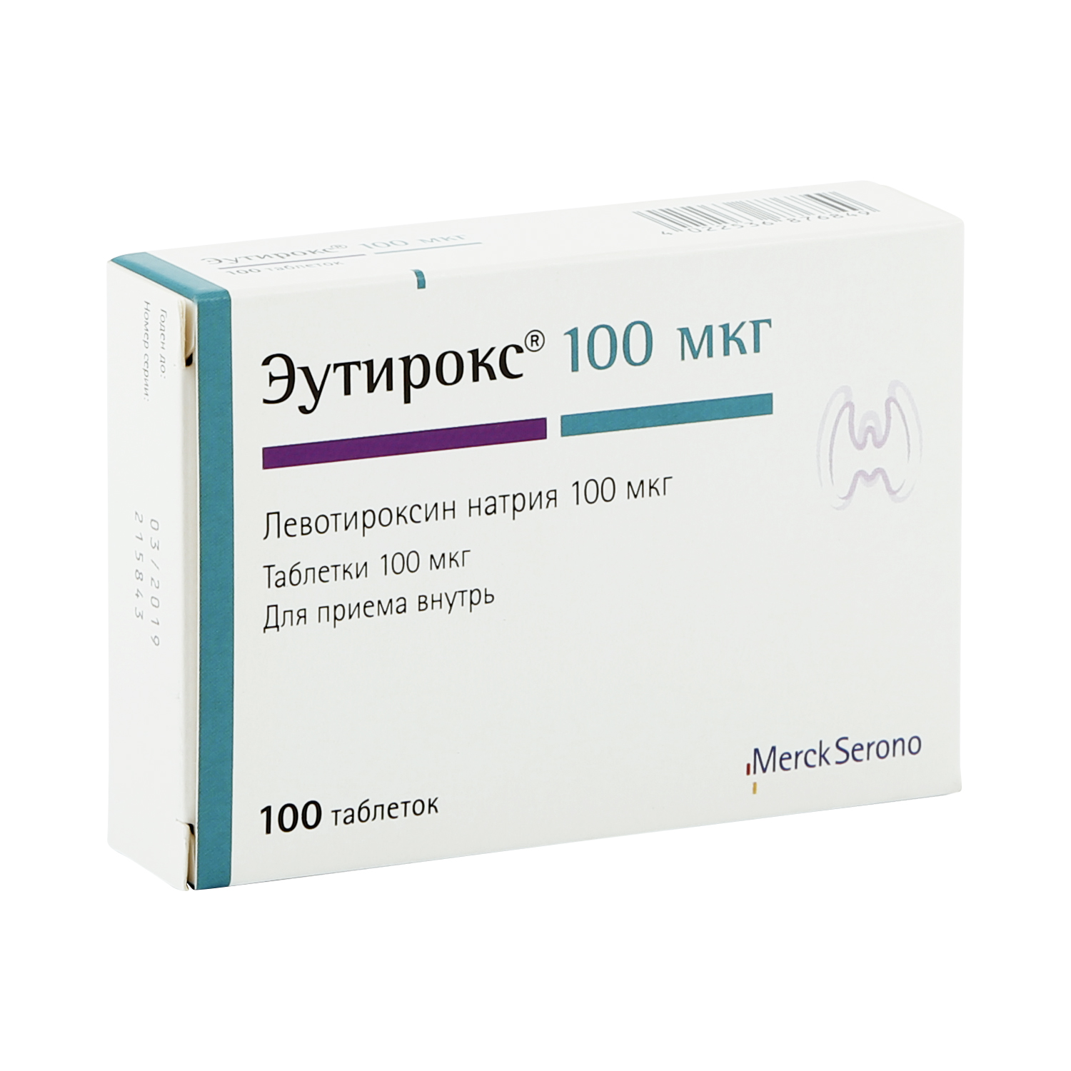 

Эутирокс таб. 100мкг №100