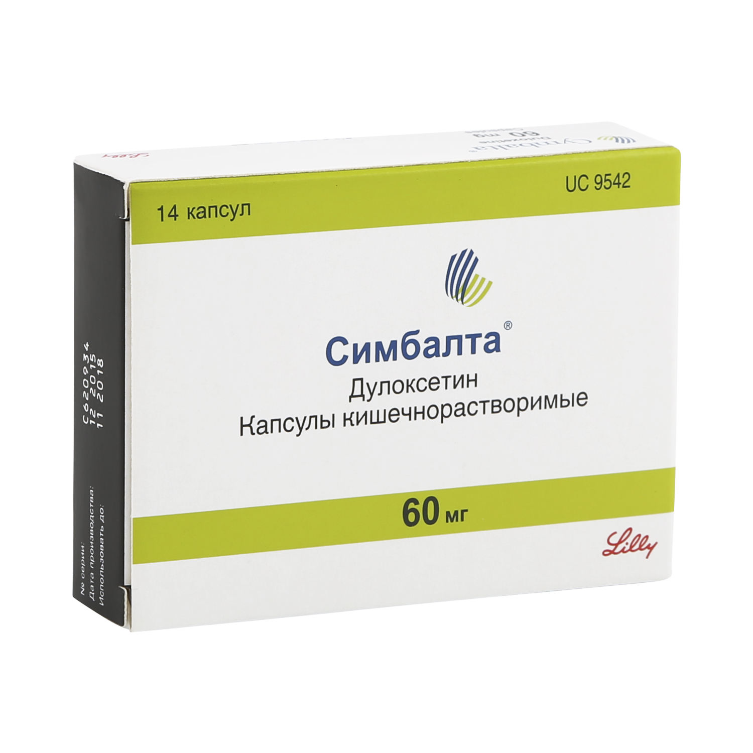 

Симбалта капс.киш.раст. 60мг №14