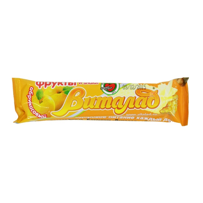 

Виталад батончик на фруктозе абрикос 40г