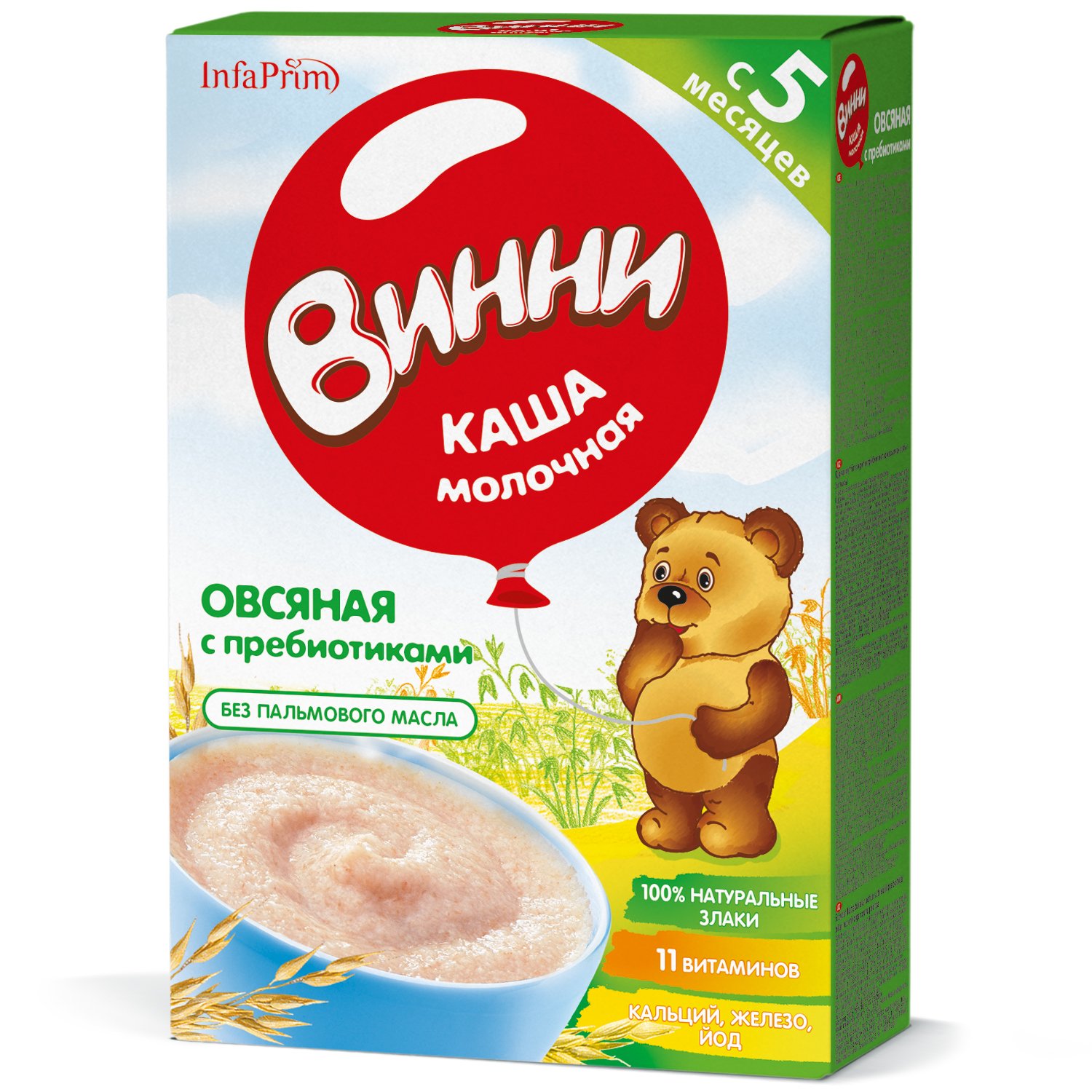 

Винни каша молочная овсянка от 5мес. 250г