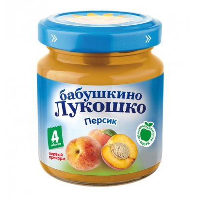 

Бабушкино Лукошко пюре персик от 4мес. 100г