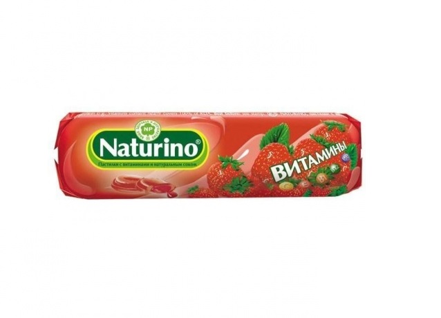 

Натурино паст. витамины/сок клубники 33,5г