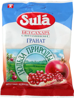 

Зула леденцы Гранат диабетические 60г