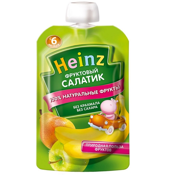 

Хайнц фруктовый салатик пауч 100г