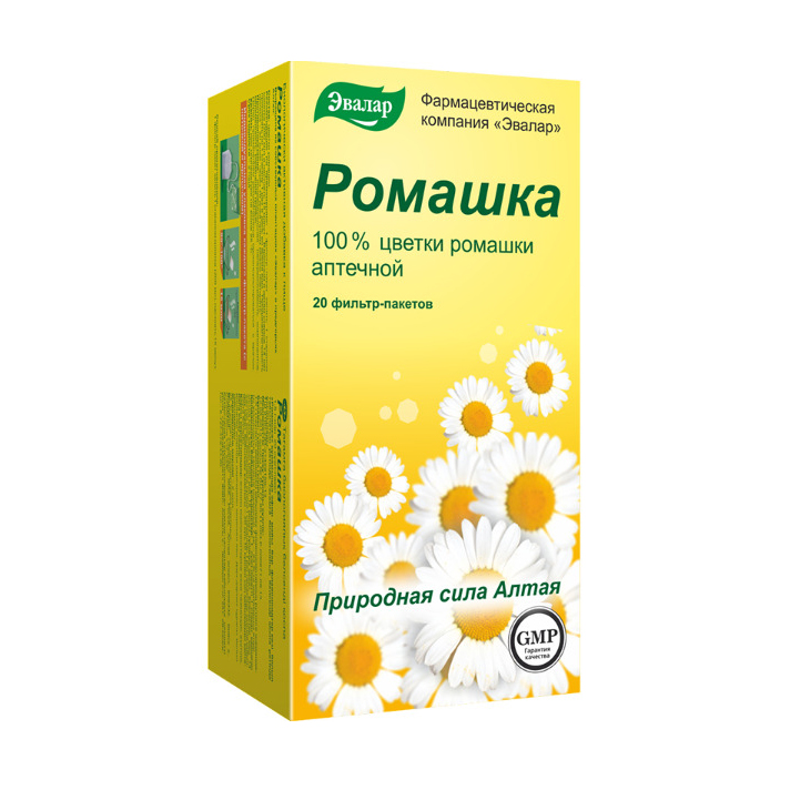 Эвалар ромашка цветки фиточай 1,5 ф п №20