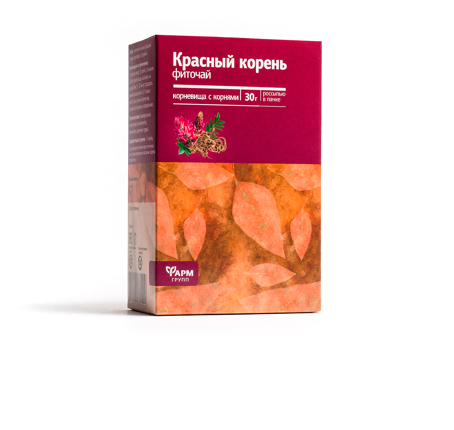

Красный корень корневища с корнями 30г