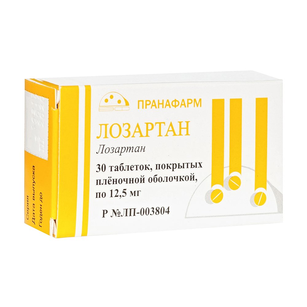 

Лозартан таб.п/о плен. 12,5мг №30