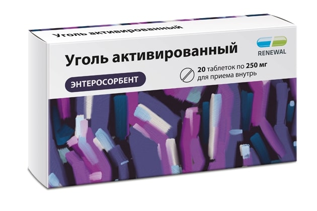 

Уголь активированный Реневал таб. 250мг №20