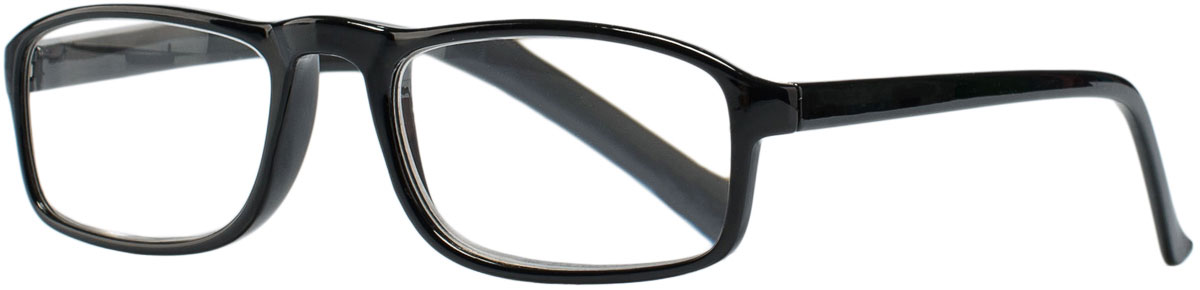Купить Очки корригирующие для чтения глянцевые черные/пластик +1, 0, Kemner Optics B.V.