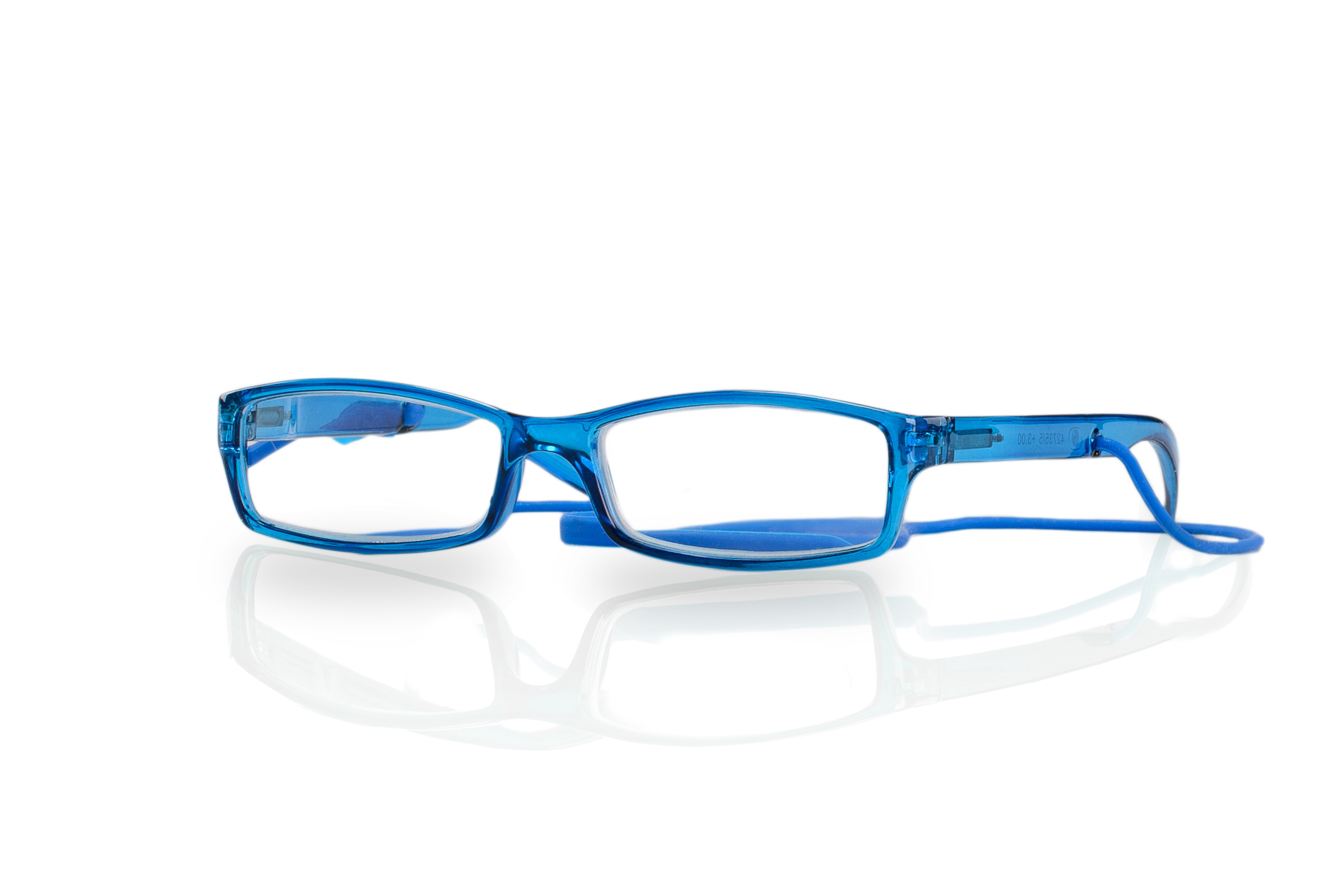 Купить Очки корригирующие для чтения глянцевые синие/пластик со шнурком +1, 0, Kemner Optics B.V.
