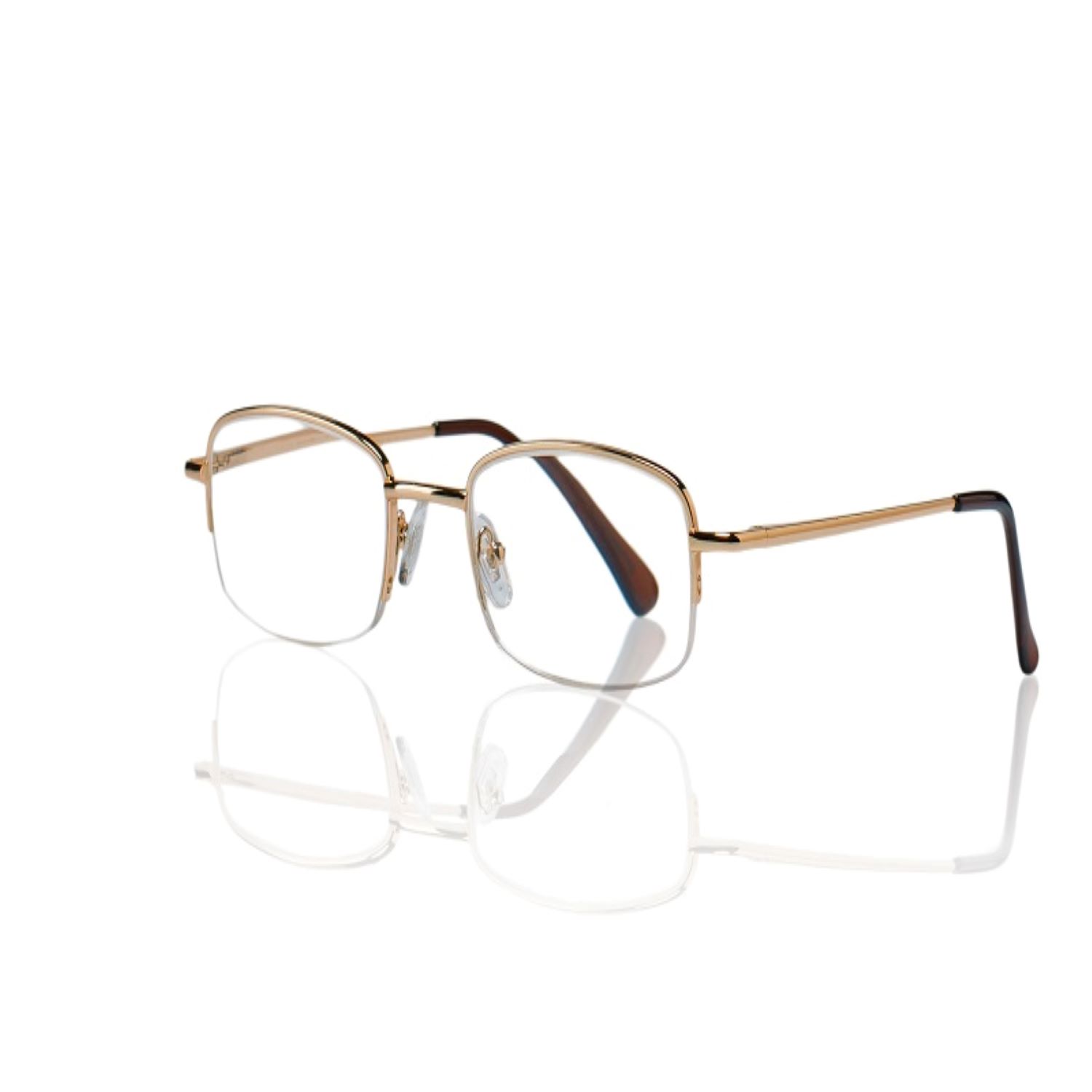 Очки корригирующие для чтения золотые металлические прямоугольные +1,5 очки корригирующие для чтения плоские прямоугольные металлические серебристые 3 0