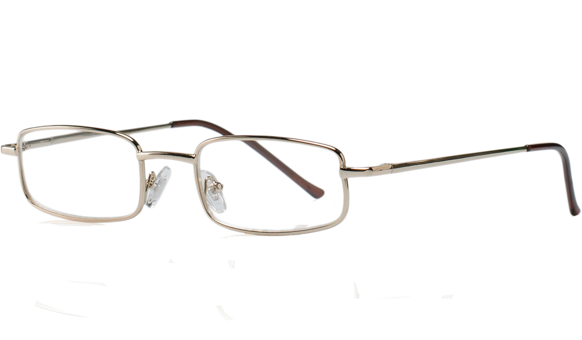 Очки корригирующие для чтения золотые металлические прямоугольные +3,0 очки корригирующие для чтения плоские прямоугольные металлические серебристые 3 0