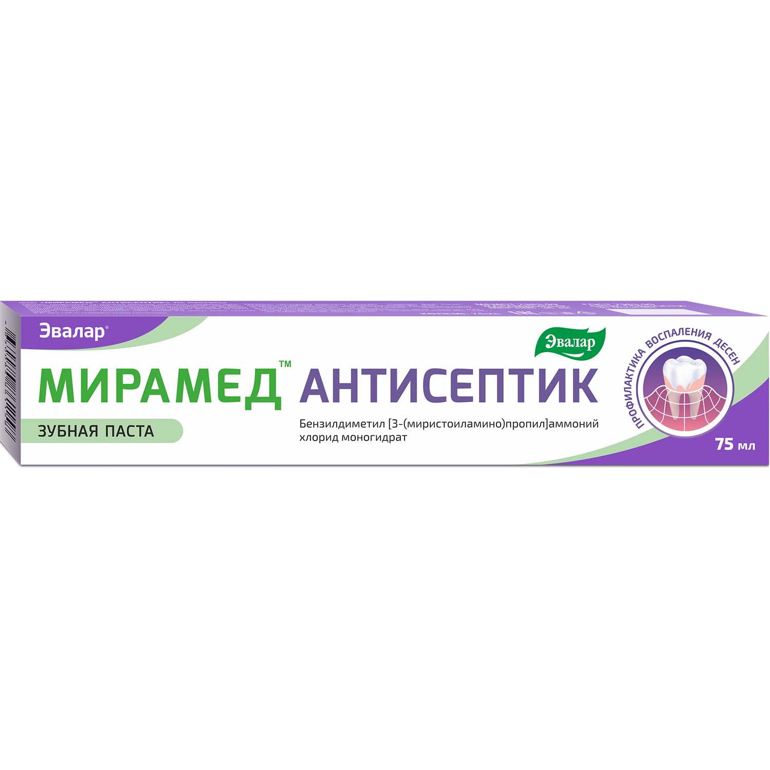 Мирамед Антисептик паста зубная туба 75мл