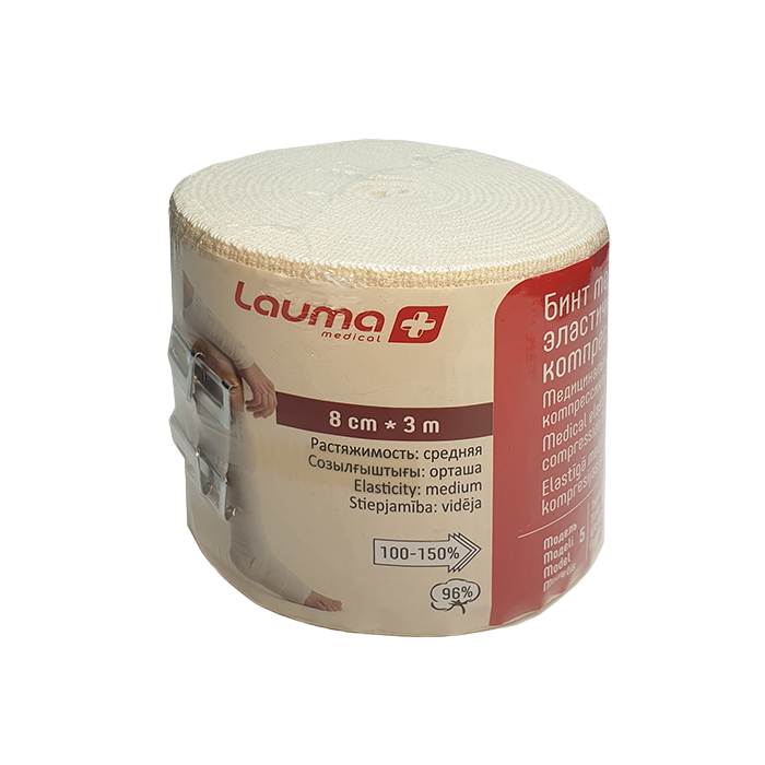 Лаума Бинт медицинский эластичный компрессионный модель 5 средней растяжимости 8смх3м 759₽