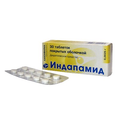 

Индапамид таб.п/о 2,5мг №30